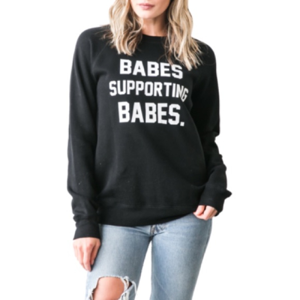 Brunette The Label Red and Black Plaid Sweater